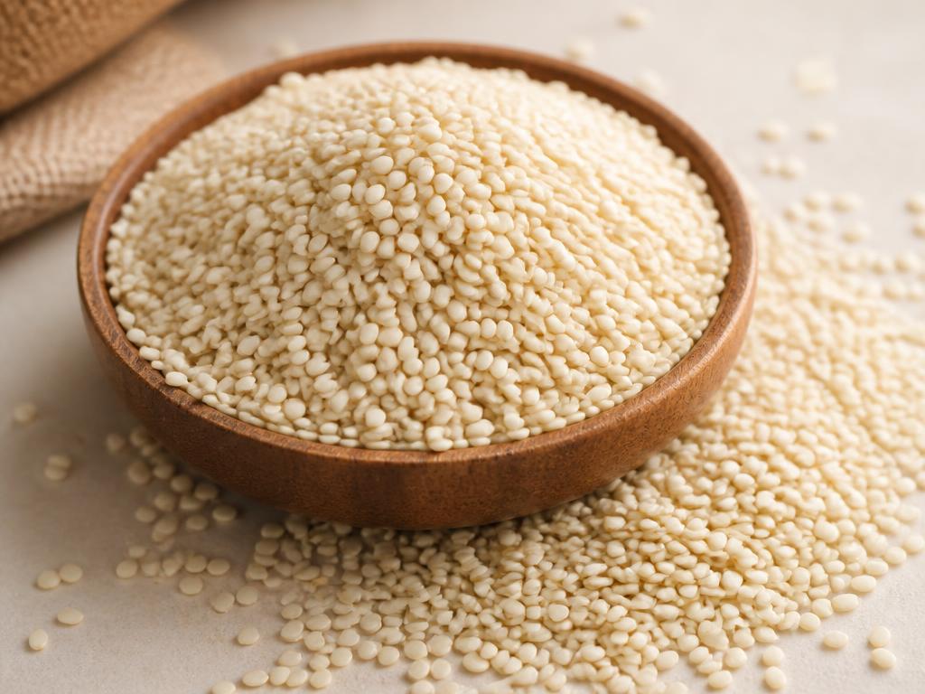 Hulled sesame seeds graded for international buyers